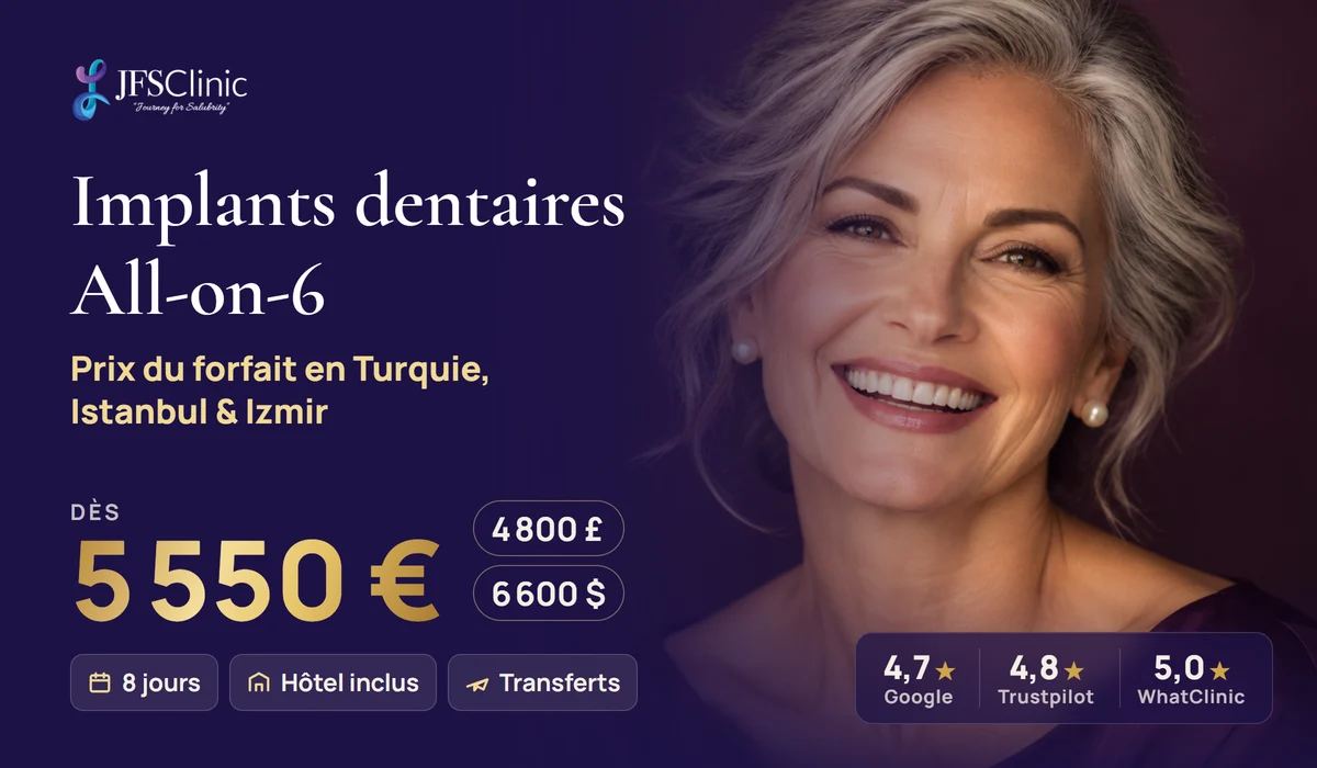 Implants dentaires séjour Turquie